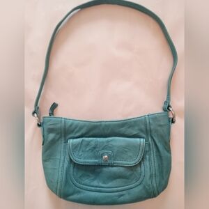 Stone Mountain Turquoise Compact Leather Purse